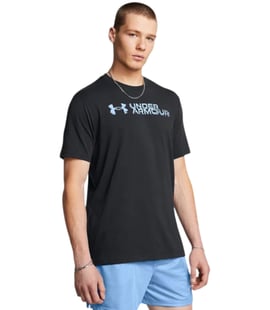 Under Armour Sliced Wordmark Kısa Kollu T-Shirt Siyah