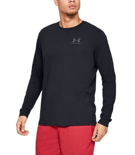 Under Armour Sportstyle Left Chest Uzun Kollu T-Shirt Siyah