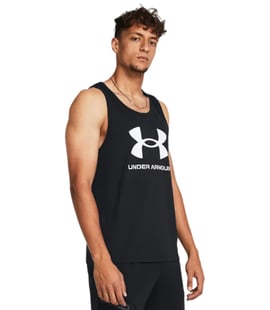 Under Armour Sportstyle Logo Tank Atlet Siyah