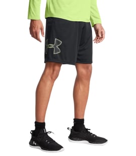 Under Armour Tech Graphic Şort Siyah Gri
