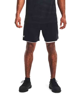 Under Armour Vanish Woven 2 in 1 Şort Siyah Beyaz