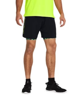 Under Armour Woven Wordmark Şort Siyah Sarı