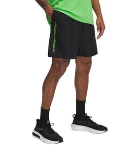 Under Armour Woven Wordmark Şort Siyah Yeşil
