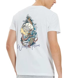Windmotion Torse Kısa Kollu T-Shirt Beyaz