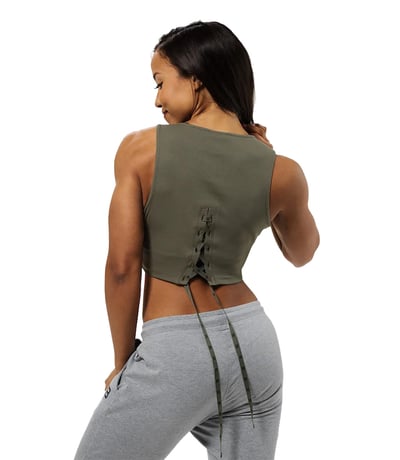 Better Bodies Astoria Laced Tank Atlet Yeşil