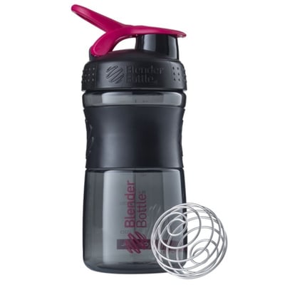 Blender Bottle Sportmixer Siyah Pembe 500 ml 