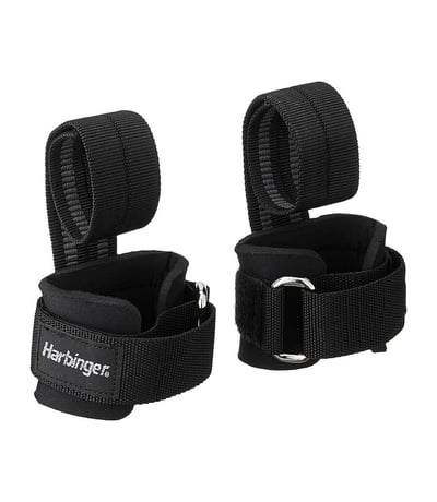 Harbinger Big Grip Pro Lifting Straps Siyah