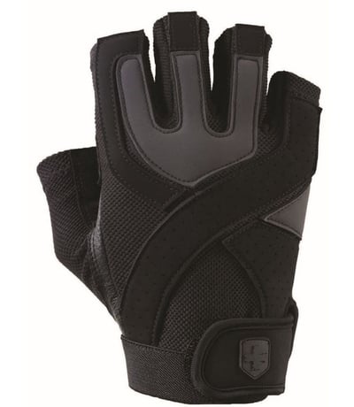 Harbinger Mens Training Grip Fitness Eldiven Siyah ve Gri
