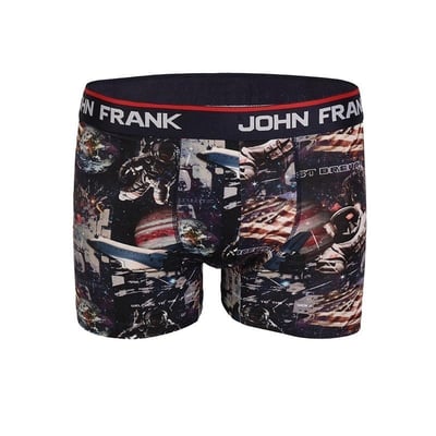 John Frank Dijital Baskılı Boxer Çok Renkli - Space 