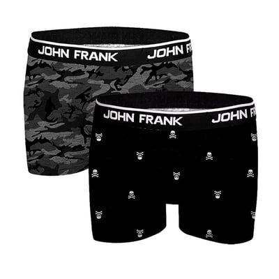 John Frank İkili Monochrome Boxer Çok Renkli 
