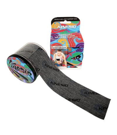 Kinesio Tape Tex Performance+ 5 cm X 5 m Logolu Ağrı Bandı Siyah