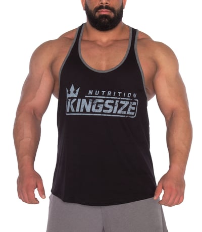 Kingsize Logolu Klasik Tanktop Siyah