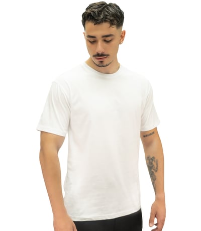 MuscleCloth Basic Kısa Kollu T-Shirt Beyaz