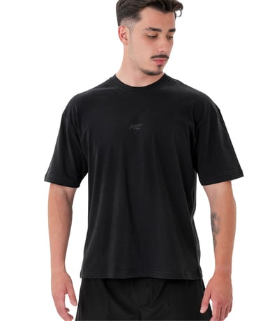 MuscleCloth Basic Oversize T-Shirt Siyah