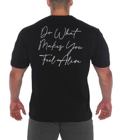 MuscleCloth Feel Alive Oversize T-Shirt Siyah