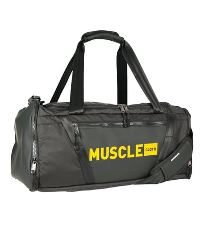 MuscleCloth Glory Silindir Çanta Siyah Turuncu
