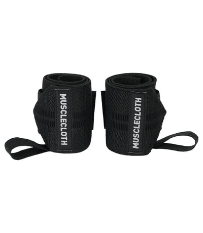 MuscleCloth Pro Wrist Wraps 2'li Paket Siyah