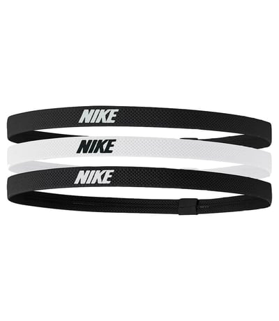 Nike Elastic Headbands 2.0 Saç Bandı 3'lü Paket Siyah Beyaz