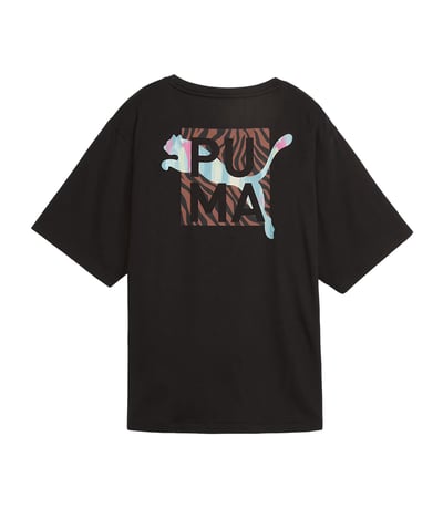 Puma Animal Remix Boyfriend Kadın Kısa Kollu T-Shirt Siyah