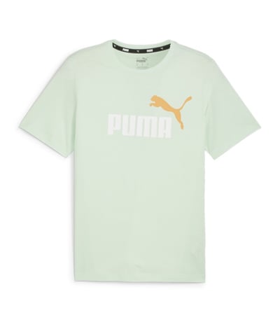 Puma Essentials+ 2 Colour Logo Kısa Kollu T-Shirt Mint