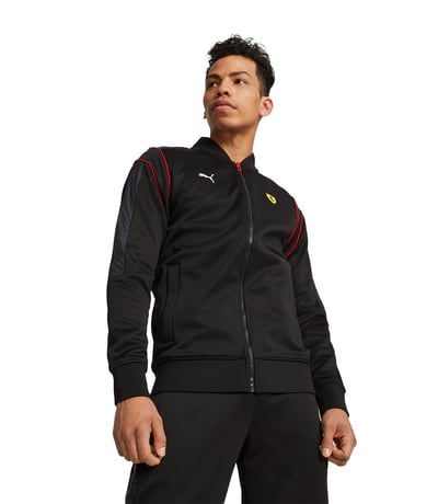 Puma Scuderia Ferrari Race MT7 Fermuarlı Sweatshirt Siyah