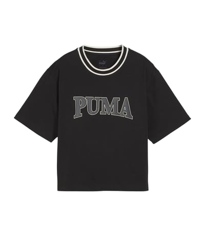 Puma Squad Graphic Kadın Kısa Kollu T-Shirt Siyah