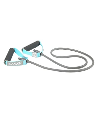 Reebok Resistance Tube Direnç Lastiği Hafif Gri Mavi