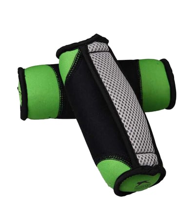 Slazenger Tutacaklı Neopren Dambıl 2 Kg + 2 Kg Yeşil