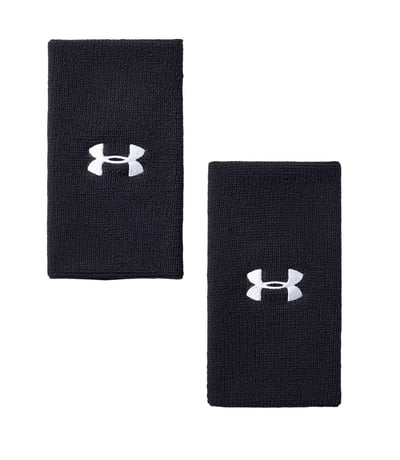 Under Armour 6" Performance Bileklik 2'li Paket Siyah