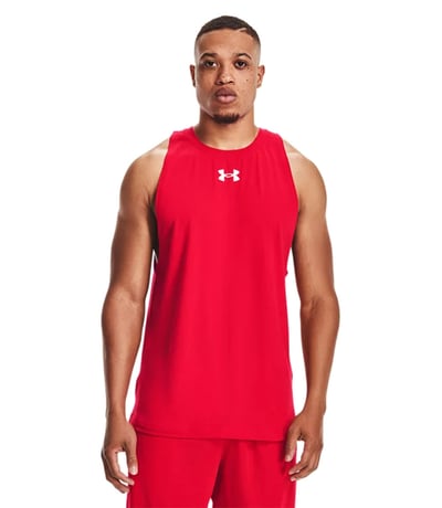 Under Armour Baseline Cotton Atlet Kırmızı Beyaz