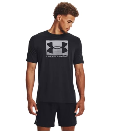 Under Armour Boxed Sportstyle Kısa Kollu T-Shirt Siyah
