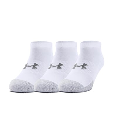Under Armour Heatgear No Show Çorap 3'lü Paket Beyaz