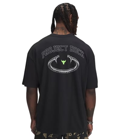 Under Armour Project Rock Heavyweight Kısa Kollu T-Shirt Siyah