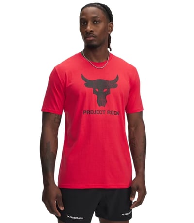 Under Armour Project Rock Payoff Graphic Kısa Kollu T-Shirt Kırmızı