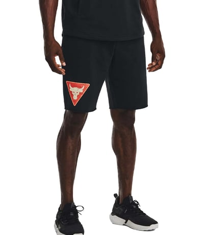 Under Armour Project Rock Terry Tri Şort Siyah