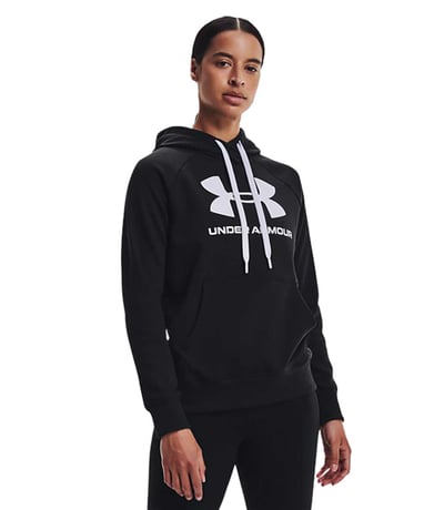 Under Armour Rival Fleece Logo Kadın Sweatshirt Siyah