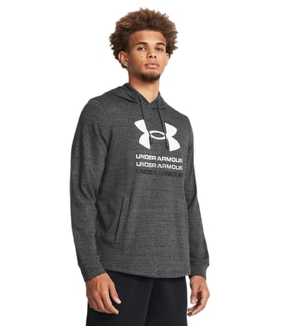 Under Armour Rival Terry Graphic Kapüşonlu Sweatshirt Gri
