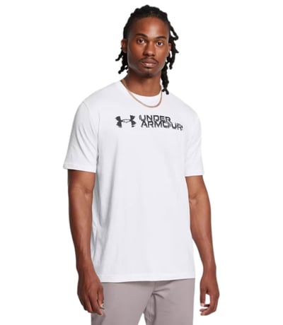 Under Armour Sliced Wordmark Kısa Kollu T-Shirt Beyaz