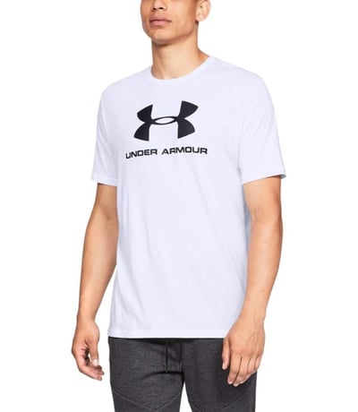 Under Armour Sportstyle Logo T Shirt Beyaz K sa Kollu T Shirt