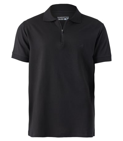 Windmotion Petaka Polo Yaka T-Shirt Siyah